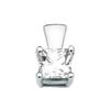 Cubic Zirconia CZ Silver Pendant and Chain - Square