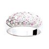 Pink Cubic Zirconia CZ Silver Ring