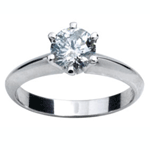 Cubic Zirconia CZ Silver Ring - Promise Ring