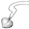Silver Pendant - Heart Drop