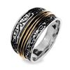 Silver and Gold Ring - Size P