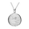 Silver Pendant - Circle Wave