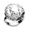 Cubic Zirconia CZ Silver Ring - Fancy