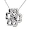 Silver Pendant - Four Leaf Clover Luck