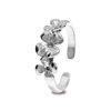 Silver Toe Ring - Flower