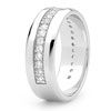 Cubic Zirconia CZ Silver Men's Ring - Size W