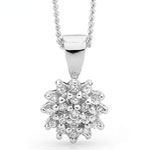 Cubic Zirconia CZ Silver Pendant