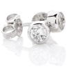 Cubic Zirconia CZ Silver Earrings - 3mm Studs