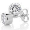 Cubic Zirconia CZ Silver Earrings - 6mm Studs