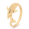 Gold Ring - Dolphin Leaping