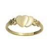 Gold Ring - Hearts Double Signet