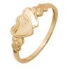 Gold Ring - Hearts Engraved Size I