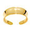 Gold Toe Ring - Concave