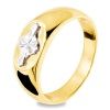 Gold Ring - Men's Star Inlay