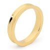 Gold Ring - Wedding Concave Band