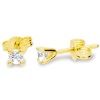 Diamond Gold Earrings .125ct Stud