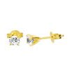 Diamond Gold Earrings .40ct 3.8mm