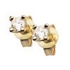 Diamond Gold Earrings .20ct 3mm Claw