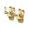 Diamond Gold Earrings .30ct 3.5mm Stud