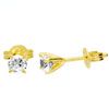 Diamond Gold Earrings - 0.3ct