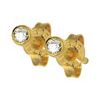 Diamond Gold Earrings .07ct 2.7mm