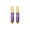 Amethyst Gold Earrings