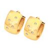 Diamond Gold Earrings - Huggie