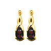 Garnet Gold Earrings