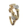 Diamond Gold Earrings - Heart