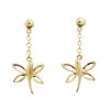 Gold Earrings - Dragonfly