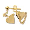 Gold Earrings - Heart
