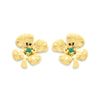 Emerald Gold Earrings - Shamrock