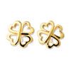 Gold Earrings - Four Leaf Clover Gold Earrings - Four Leaf Clover