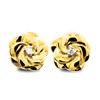 Diamond Gold Earrings - Flower Stud