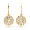 Cubic Zirconia CZ Gold Earrings