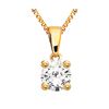 Diamond Gold Pendant .25ct Solitaire