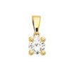 Diamond Gold Pendant .05ct Solitaire