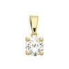 Diamond Gold Pendant .10ct Claw Set