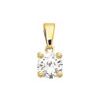 Diamond Gold Pendant .15ct Solitaire