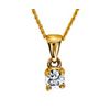 Diamond Gold Pendant .20ct Claw Set