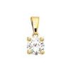 Diamond Gold Pendant .10ct Solitaire