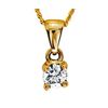 Diamond Gold Pendant .15ct Claw Set