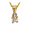 Diamond Gold Pendant .20ct Round