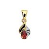 Ruby and Diamond Gold Pendant - Elegant