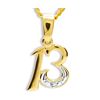 Diamond Gold Pendant - 13