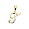 Diamond Gold Pendant - T