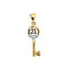 Diamond Gold Pendant - 21 Key