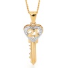 Diamond Gold Pendant - 21 Key - Heart