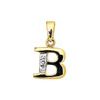 Diamond Gold Pendant - B Initial