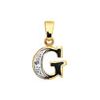 Diamond Gold Pendant - G Initial
